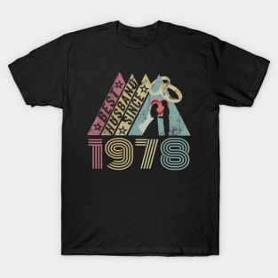 42nd wedding anniversary gifts best husband since 1978 T-Shirt